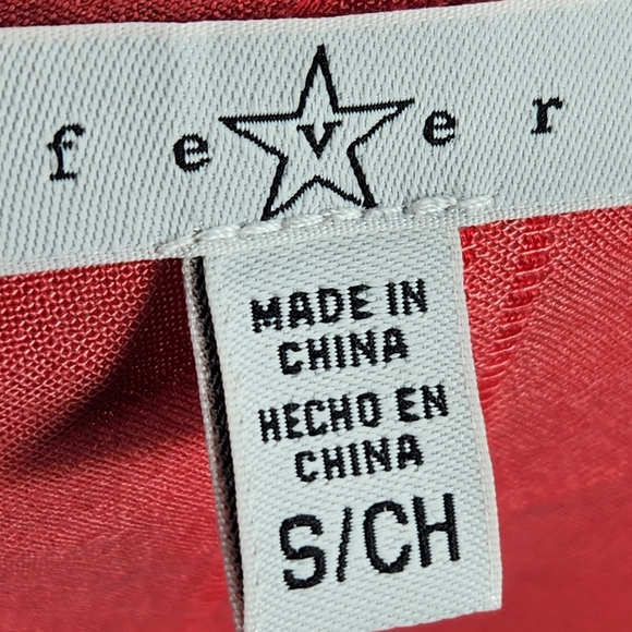 Fever Coral Quatro St Long Sleeve BOHO Ladder Lace Accents Top Size Small - Picture 6 of 10